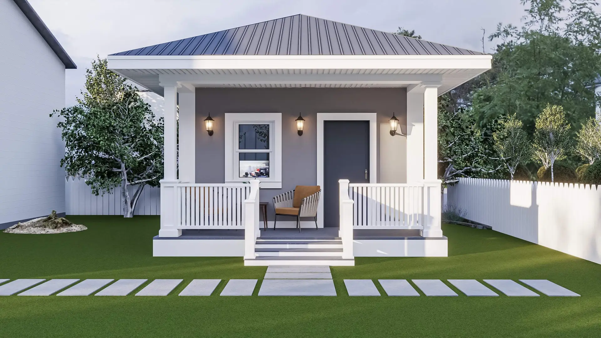 Family Fortress Cottage Exterior front facing Concept